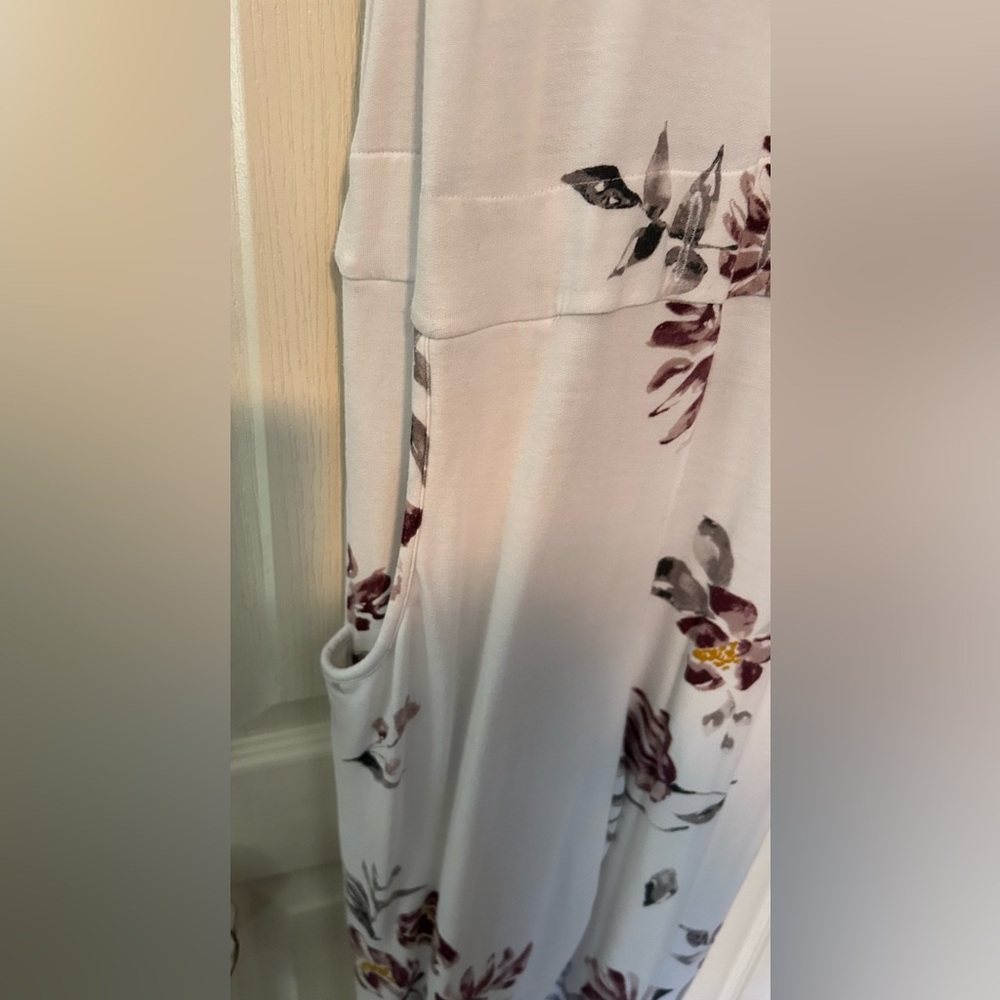 🎉 Host Pick 🎉 Sleep By Priv x Gentle Fawn Floral White Sleeveless Jumpsuit - Picture 4 of 11